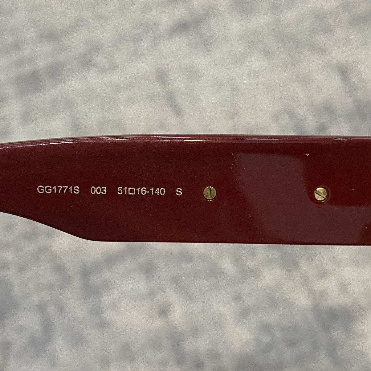 Gucci GUCCI GG1771S 003 Red Size ONE SIZE - 9 Thumbnail