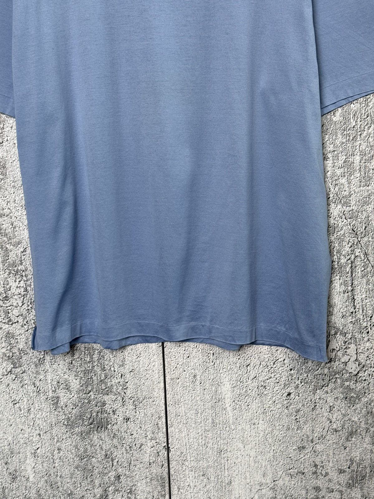 Ralph Lauren Purple Label Ralph Lauren Purple Label Crewneck Blue Tee Made in Italy Size US XL / EU 56 / 4 - 5 Thumbnail