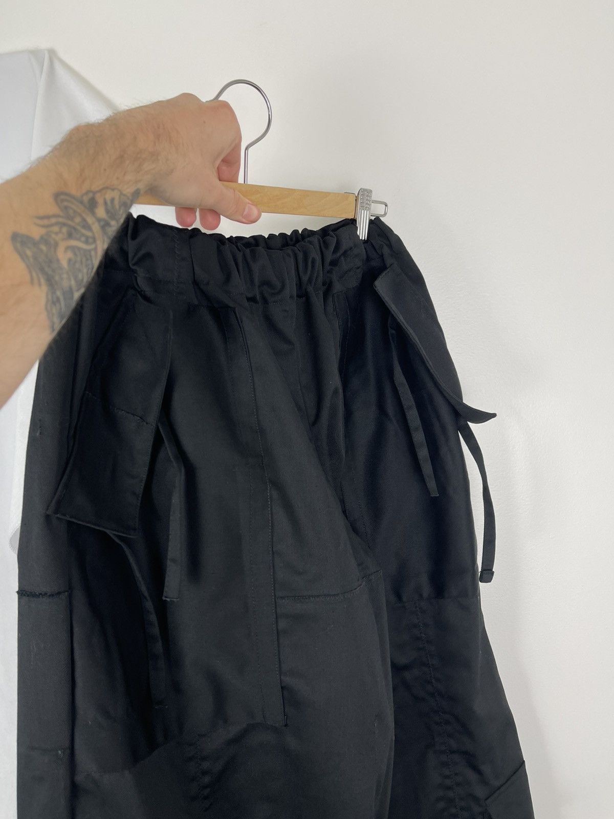 Chorley Chorley Tassel strap bondage cargo wide leg baggy pants Size US 34 / EU 50 - 4 Thumbnail