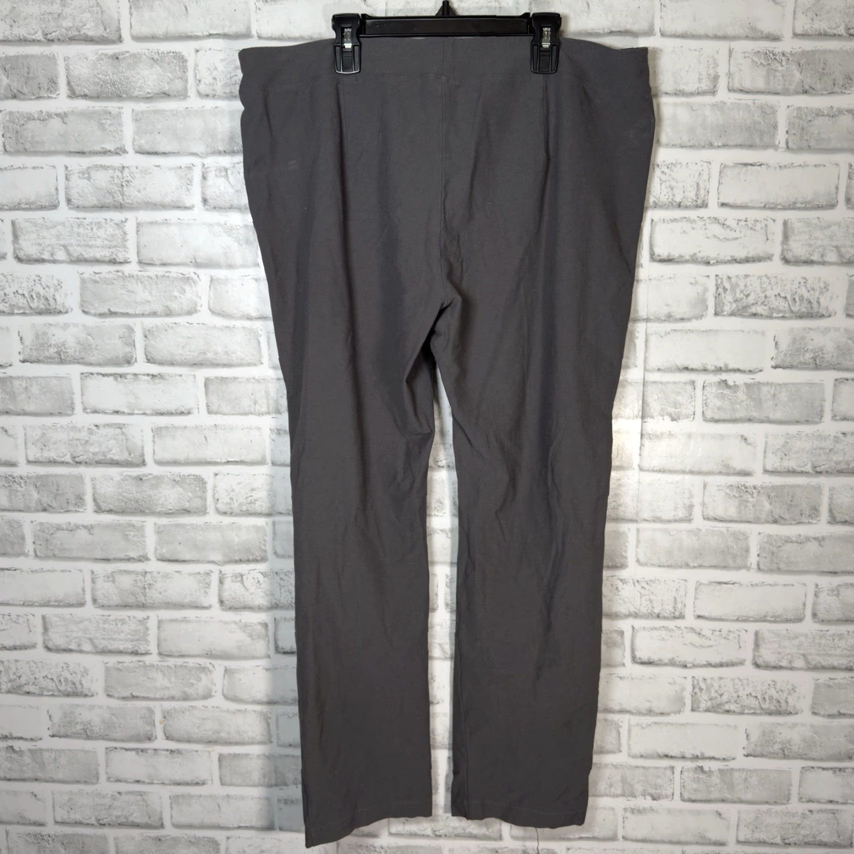 Eileen Fisher EILEEN FISHER Pants Women L Gray Casual Stretch Ankle Regular Womens Size 36" / US 14 / IT 50 - 5 Thumbnail