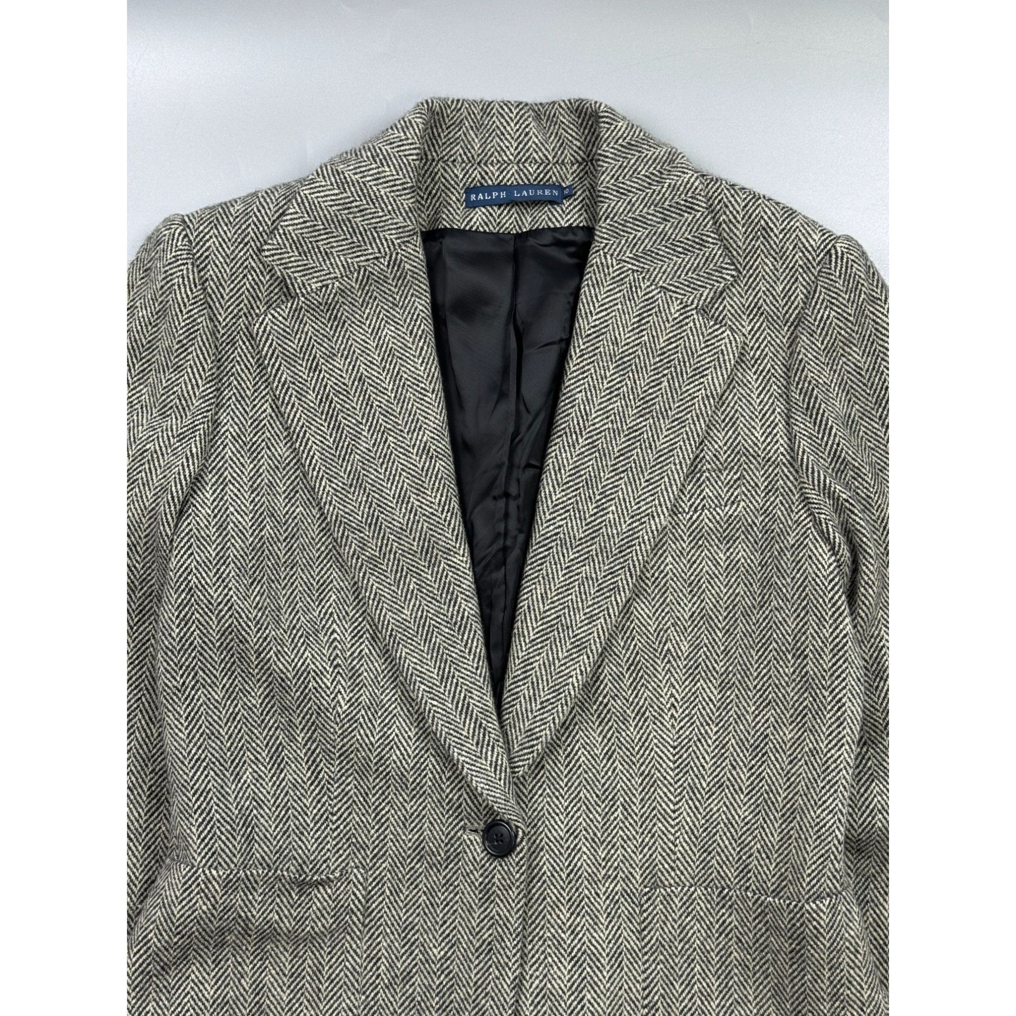 Ralph Lauren Ralph Lauren Made in Japan One Button Wool Blazer (Y1215) Size L / US 10 / IT 46 - 3 Thumbnail