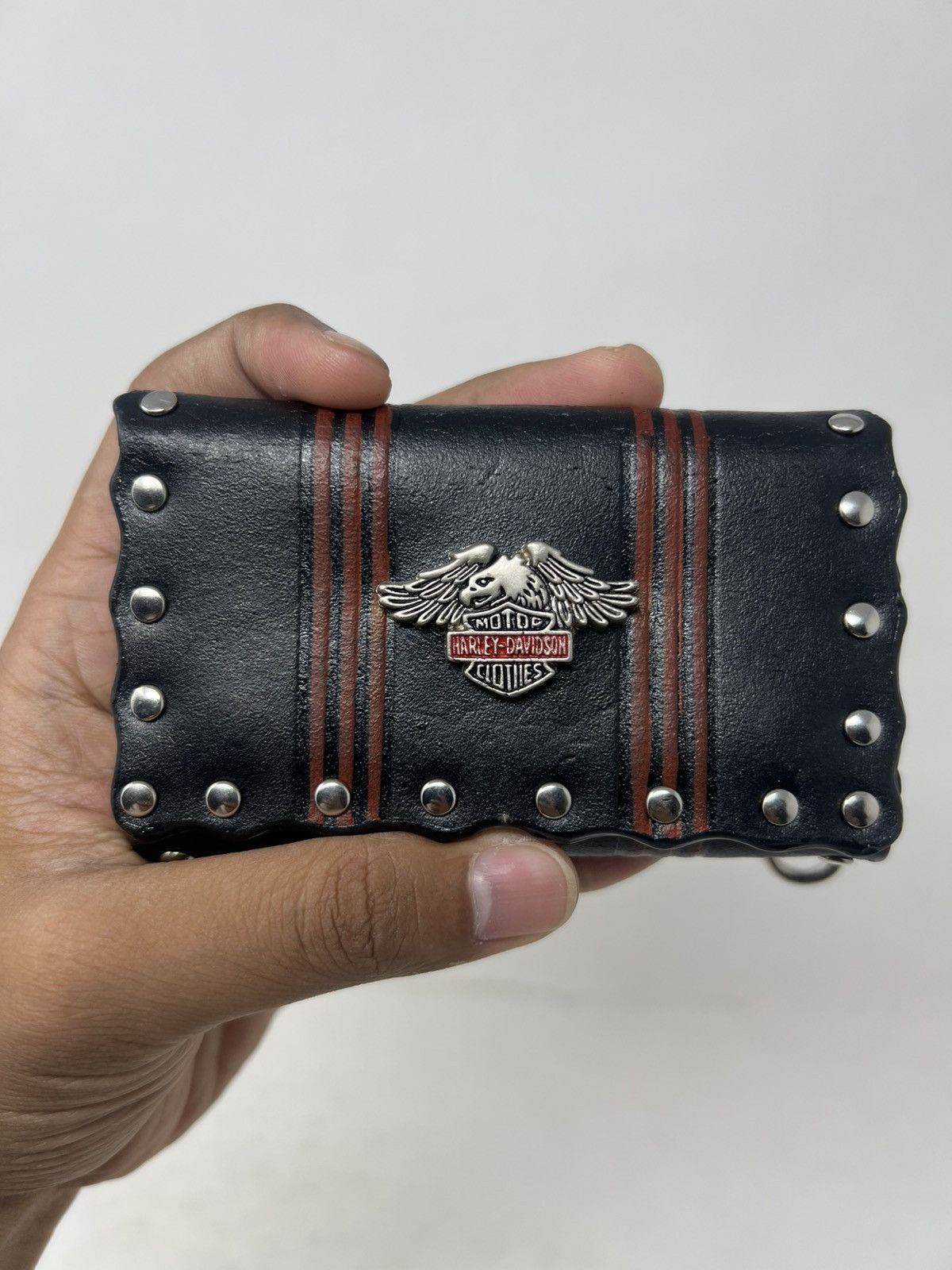 Harley Davidson Harley Davidson American Stud Leather Key Case Wallet Size ONE SIZE - 8 Thumbnail