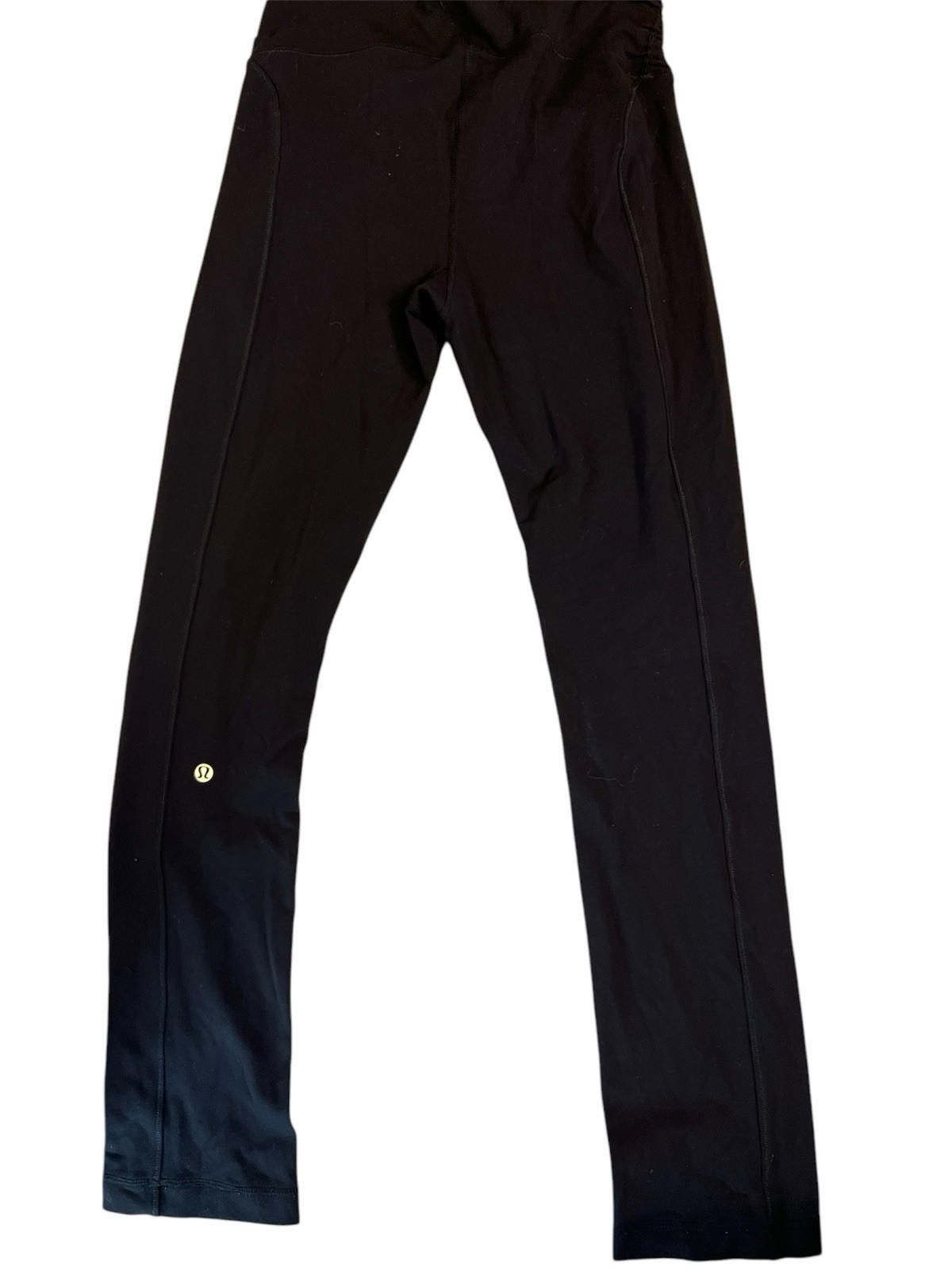 Designer lululemon black leggings 6 Full Length Size 28" / US 6 / IT 42 - 2 Thumbnail