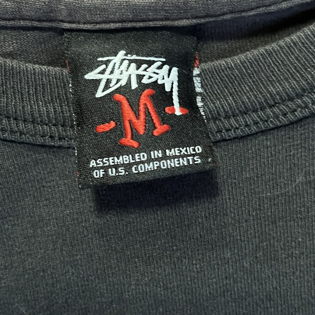 Stussy Faded Stussy Big Logo Long Sleeves TShirt Size US M / EU 48-50 / 2 - 12 Thumbnail