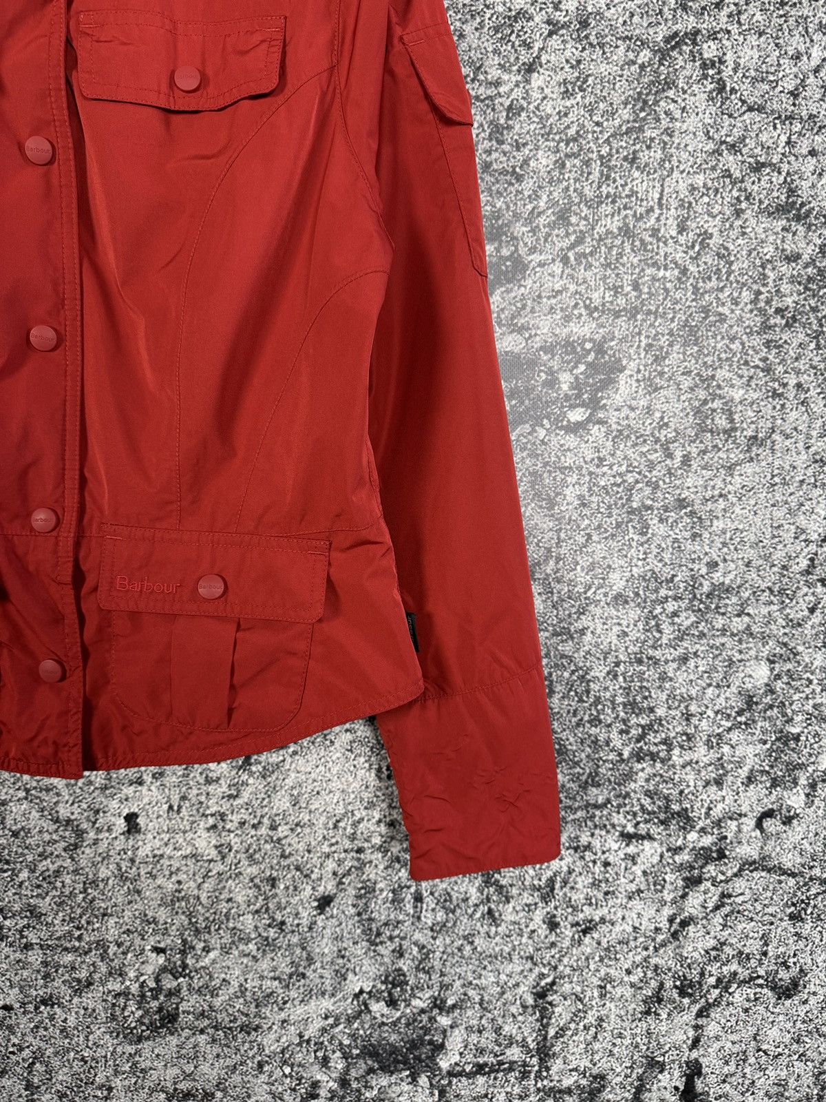 Barbour Barbour Featherweight Peplum Waterproof Jacket Red UK 10 Size M / US 6-8 / IT 42-44 - 5 Thumbnail
