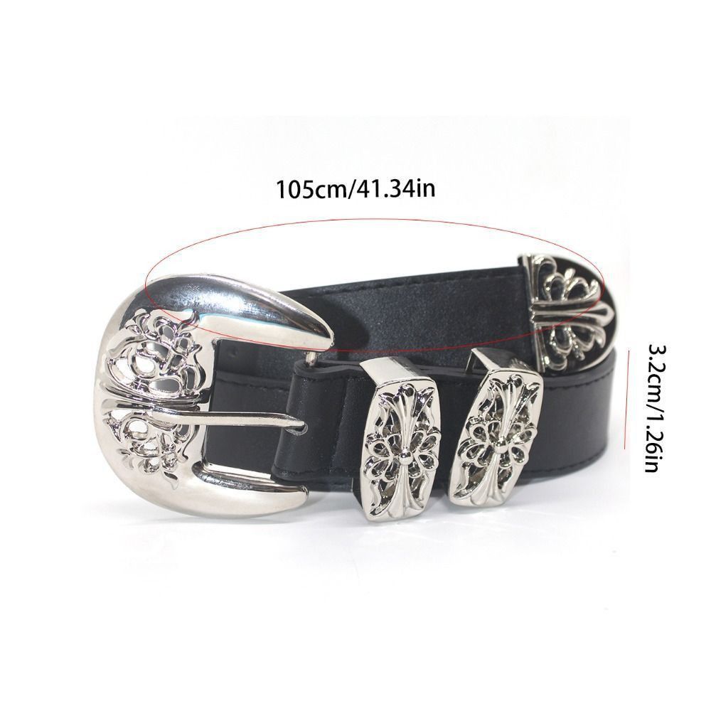 Cowboy Equipment vintage buckle brown american western design belt Size ONE SIZE - 2 Thumbnail