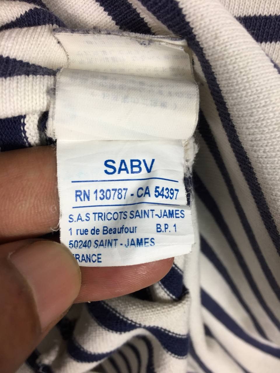 Saint James Vtg Saint James Depuis 1889 Stripe Longsleeve Tee Size US S / EU 44-46 / 1 - 10 Thumbnail