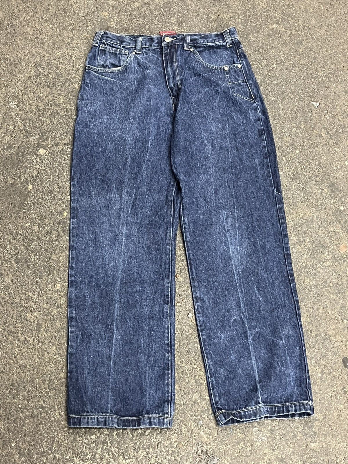 Vintage Y2k baggy fit embroidered def jam skater denim hype rare Size US 32 / EU 48 - 5 Thumbnail