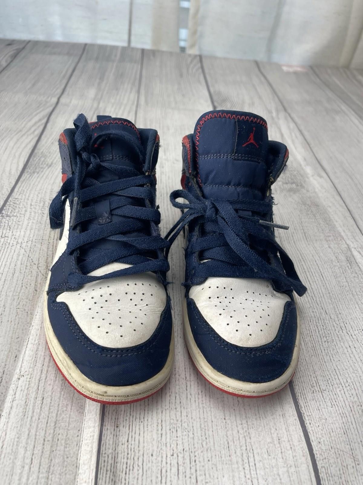 Nike Nike Air Jordan 1 Mid SE ‘Olympic’ Size 1Y Youth Size US 5 / EU 37 - 2 Thumbnail