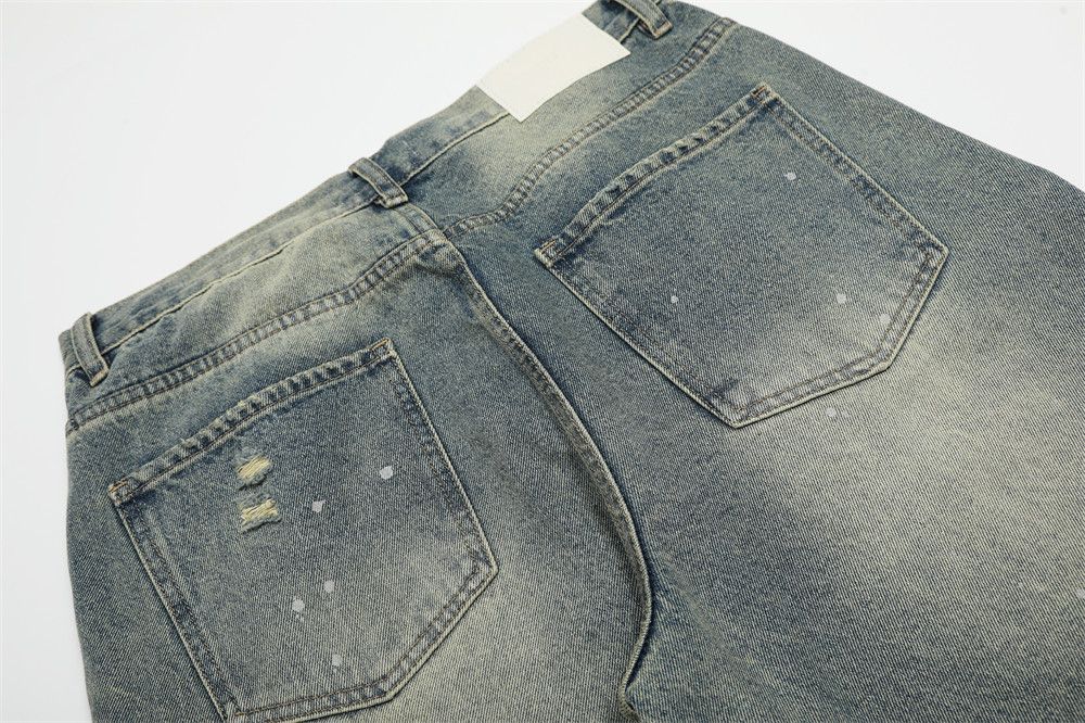 Vintage Men's wide-leg straight-leg punk washed gradient jeans Size US 32 / EU 48 - 5 Thumbnail
