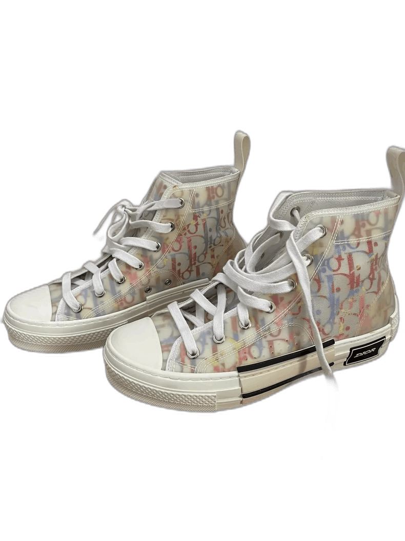 Dior Dior B23 Colorful Logo High Top Sneakers-yf Size US 6 / EU 39 - 1 Thumbnail