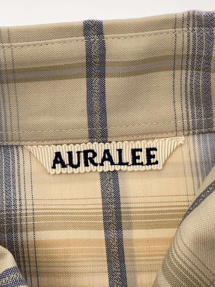 Auralee Beige Super Light Wool Check Shirt 24ss Size US XL / EU 56 / 4 - 5 Thumbnail