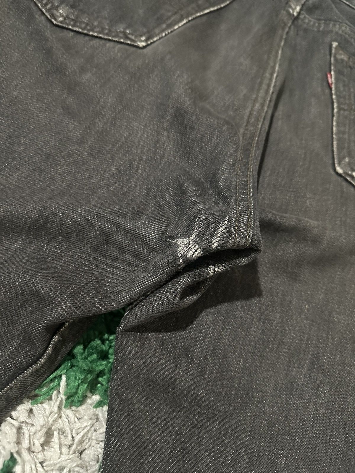 Chrome Hearts Chrome Hearts Levi’s 501 Grey Gold Patch Jeans Size US 33 - 13 Thumbnail