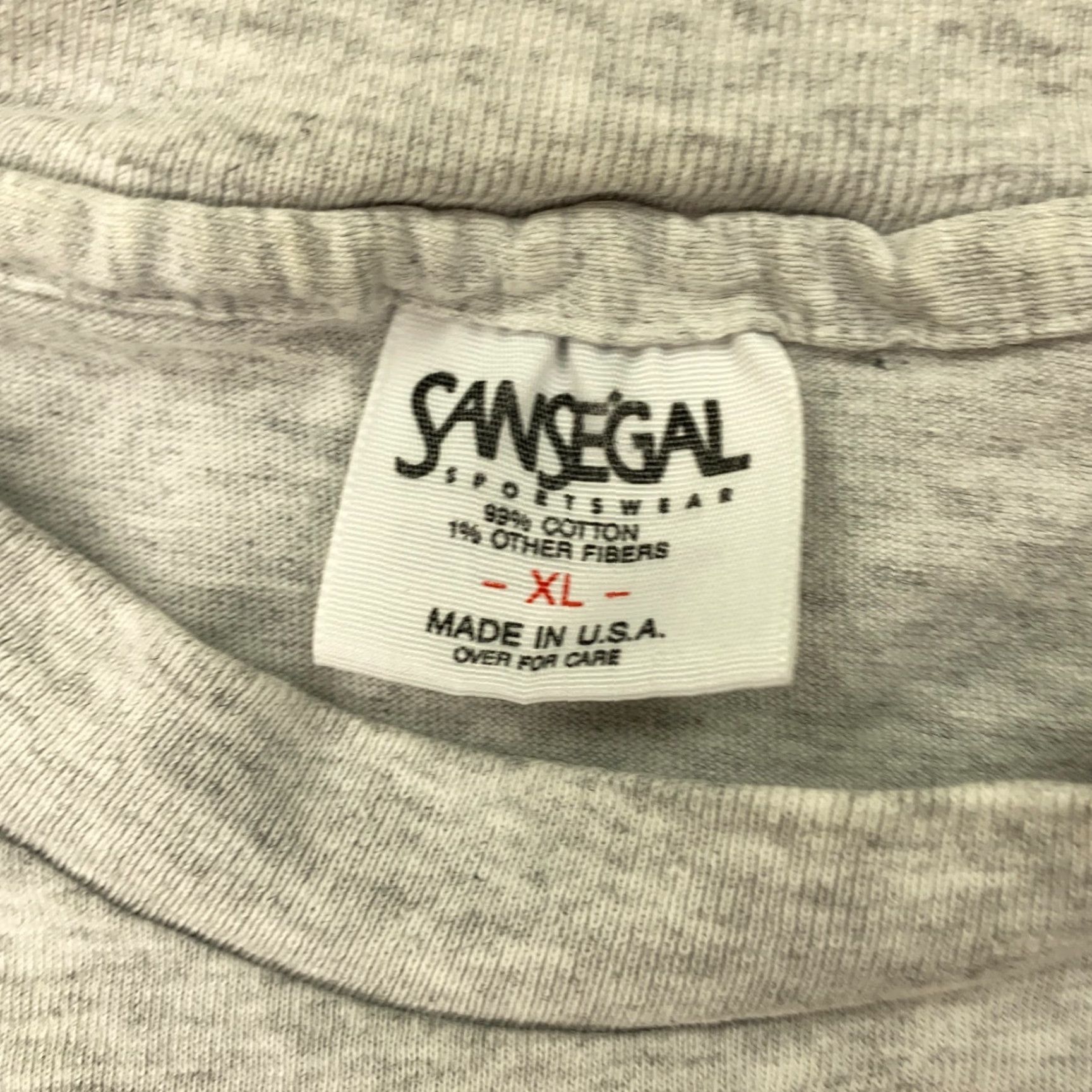 Vintage VINTAGE Sansegal Mens XL T-Shirt Short Sleeve Gray Nautical Ocean Sea Life 90s Made in USA Size US XL / EU 56 / 4 - 4 Thumbnail