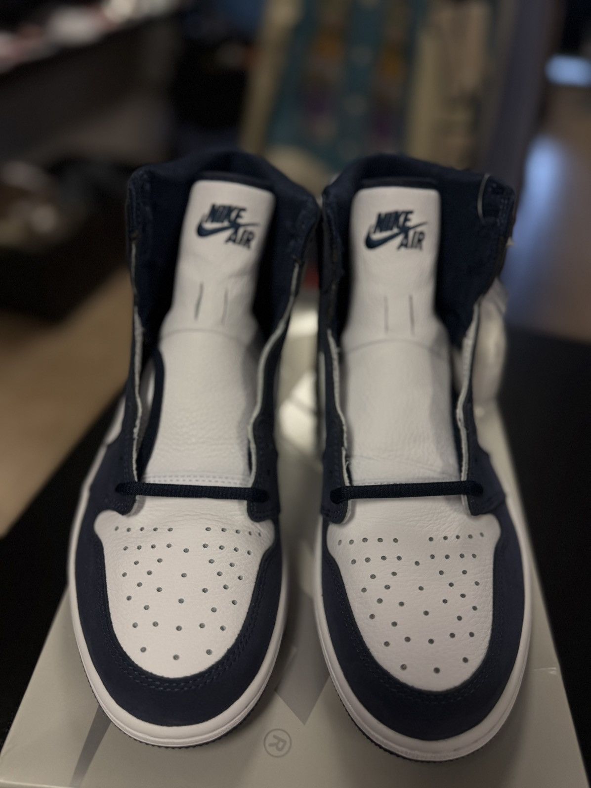 Jordan Brand × Nike Jordan 1 CO JP Midnight Navy Blue Size 10.5 (NEW) Size US 10.5 / EU 43-44 - 4 Thumbnail