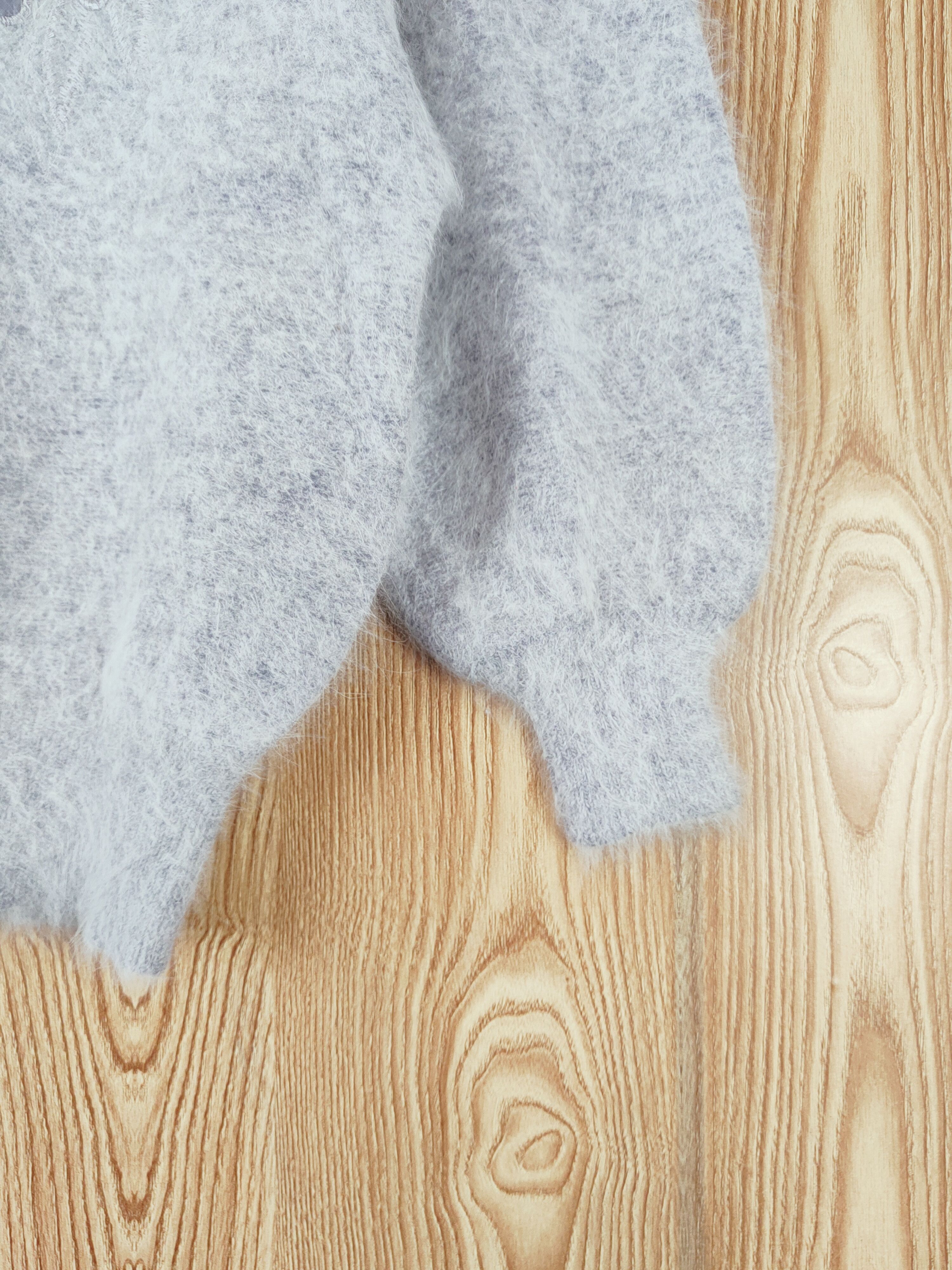 Homespun Knitwear × Japanese Brand × Vintage Japan vintage Gray Shag Shaggy Fur Mohair Knitwear #W757 Size XS / US 0-2 / IT 36-38 - 6 Thumbnail