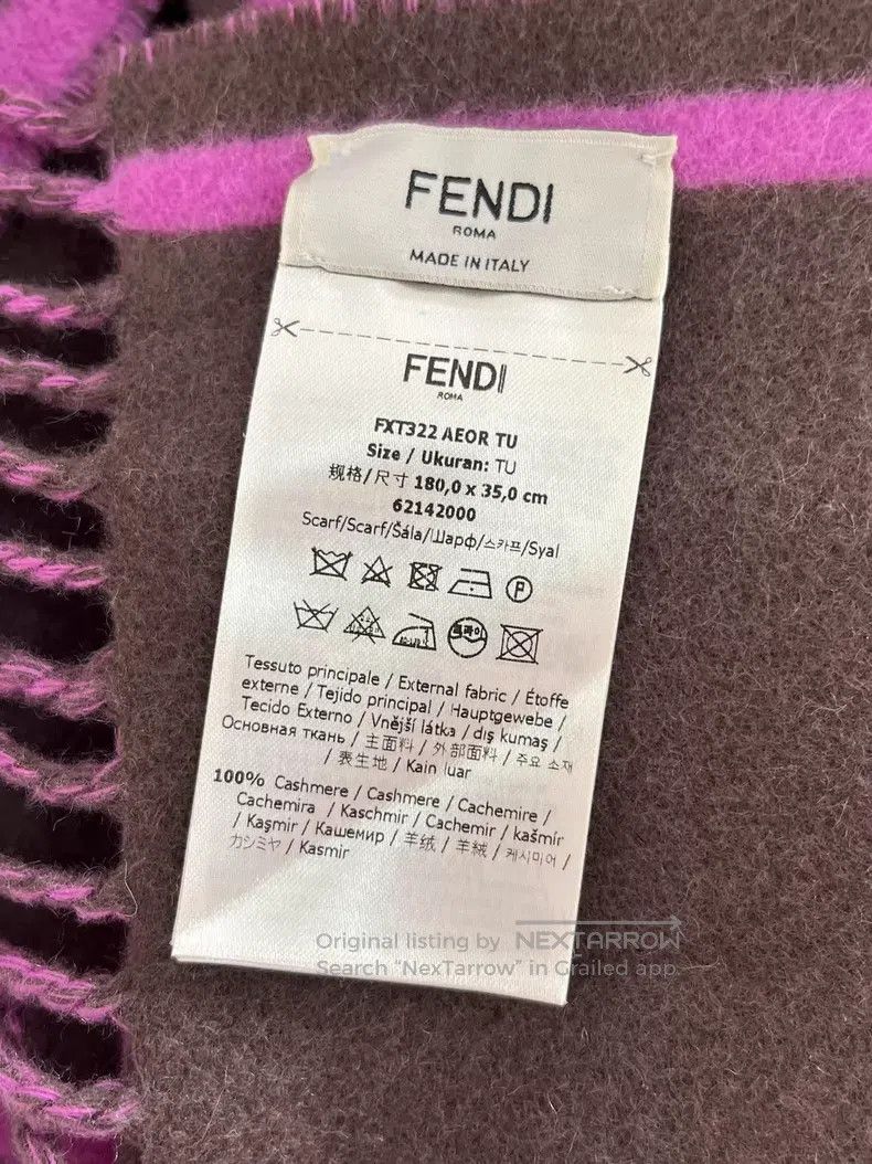 Fendi Fendi Cashmere Scarf Size ONE SIZE - 4 Thumbnail