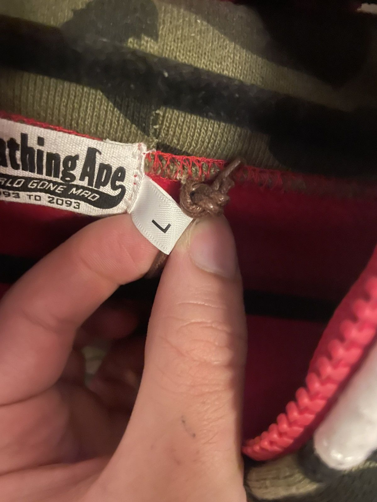 Bape Bape bmx hoodie (red) rare Size US L / EU 52-54 / 3 - 4 Thumbnail