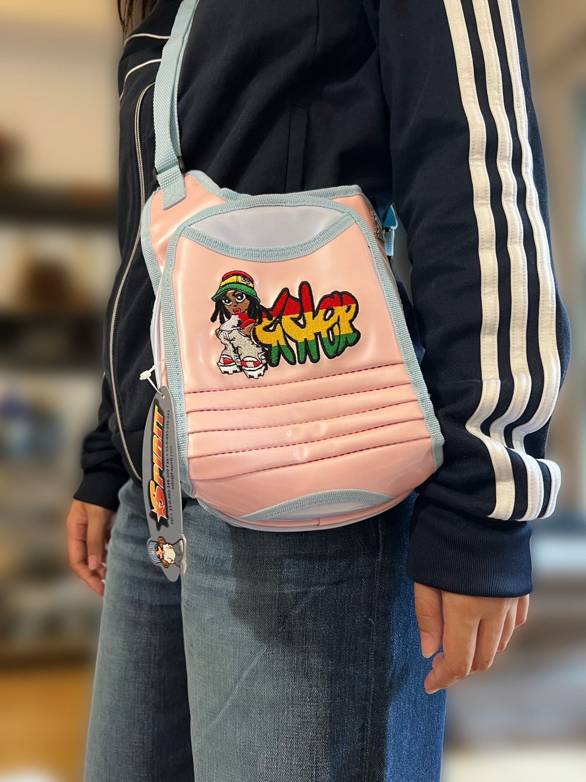 Vintage Beautiful Y2K Spirit bag (Pink Blue) Size ONE SIZE - 1 Thumbnail