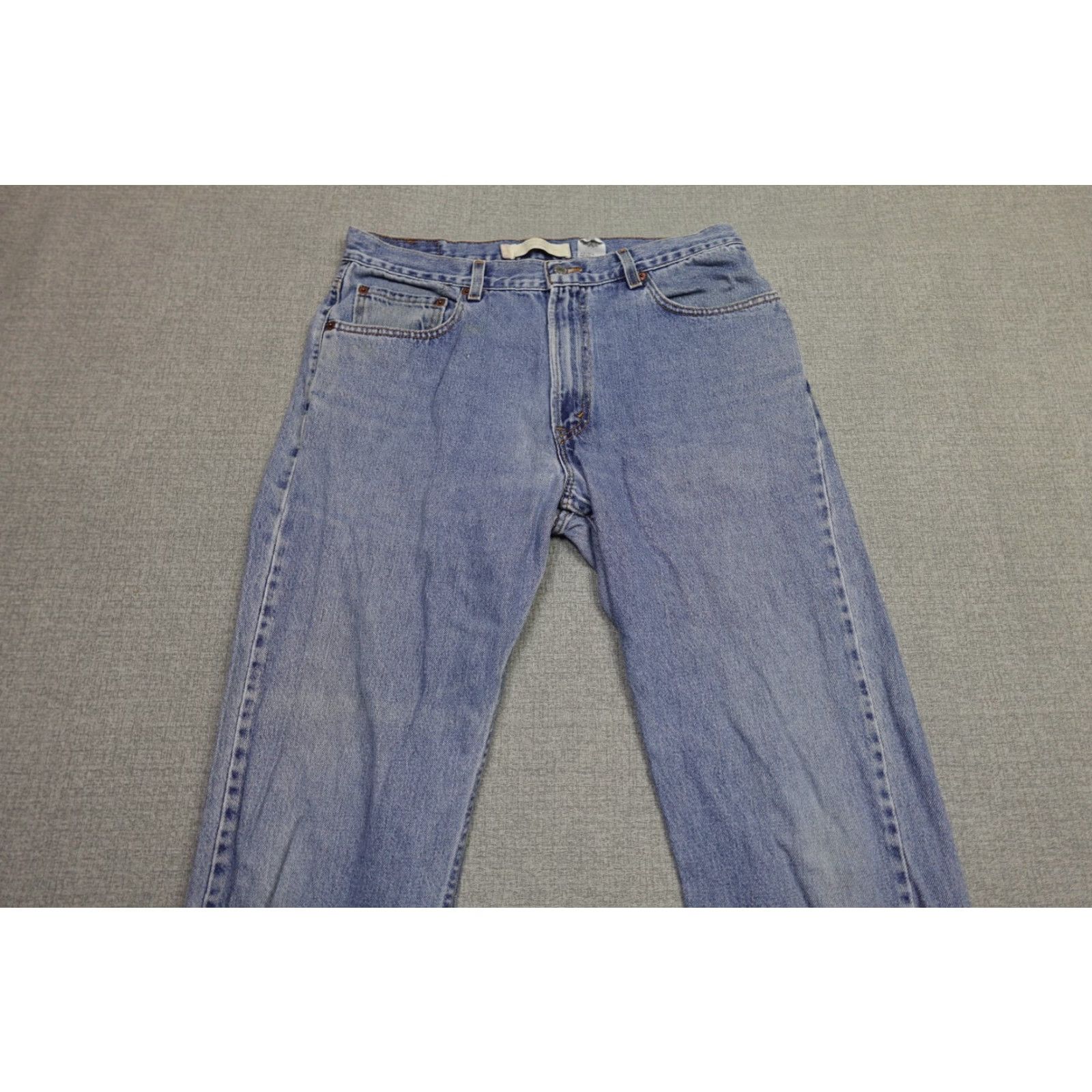 Levi's Levi's 505 Jeans Men 36x32 Blue Relaxed Fit Light Wash Denim 100% Cotton Size US 36 / EU 52 - 3 Thumbnail