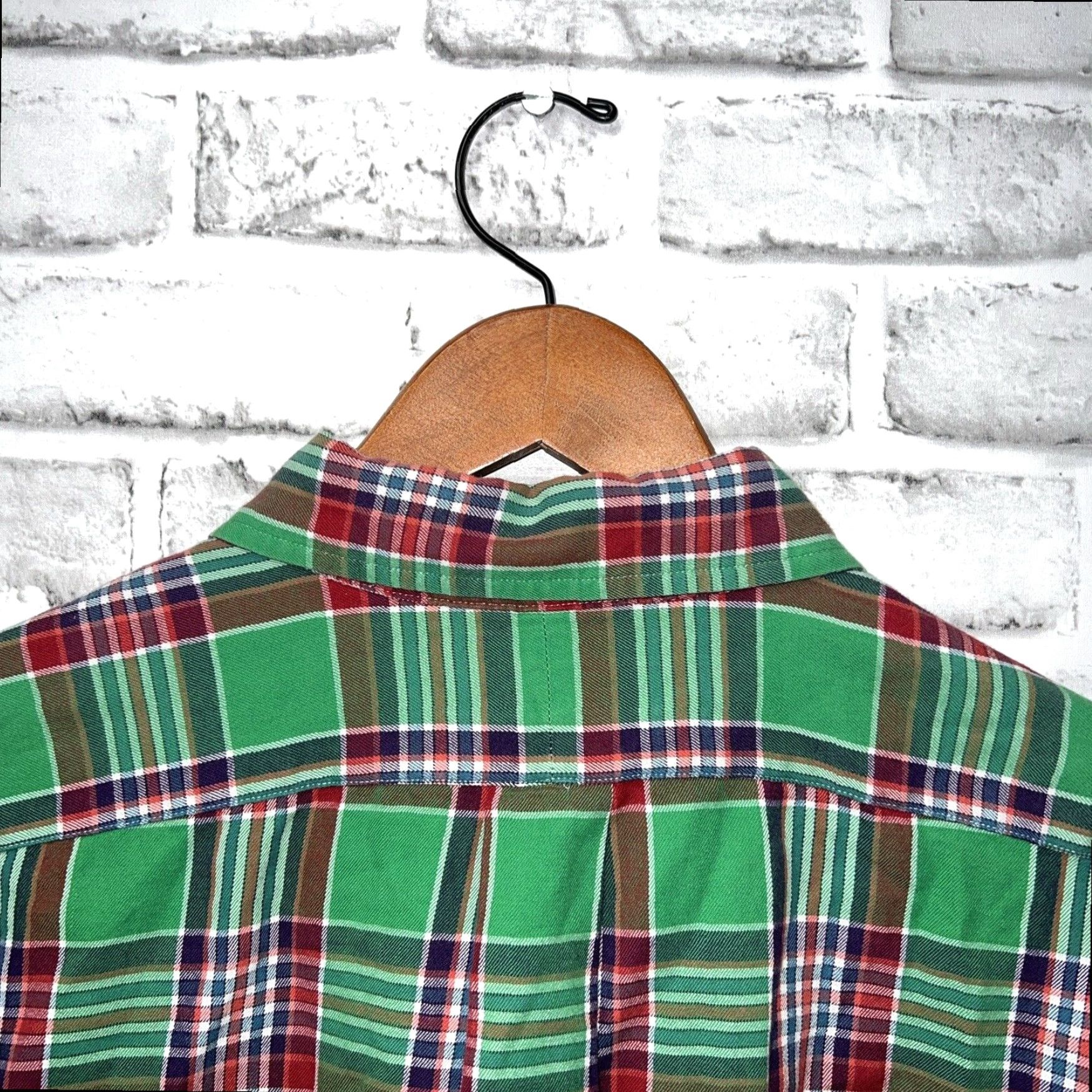 Ralph Lauren Ralph Lauren Green Plaid Button-Up Shirt Mens XL Long Sleeve Size US XL / EU 56 / 4 - 5 Thumbnail