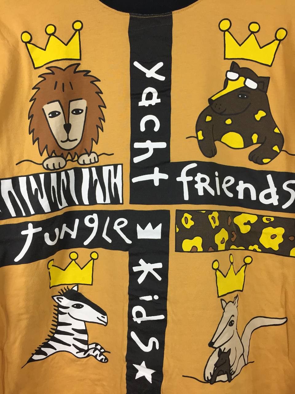 Jean Charles De Castelbajac Vtg 90s Castelbajac Kids Sport Jungle Friends Pop Art Tee Size US M / EU 48-50 / 2 - 4 Thumbnail
