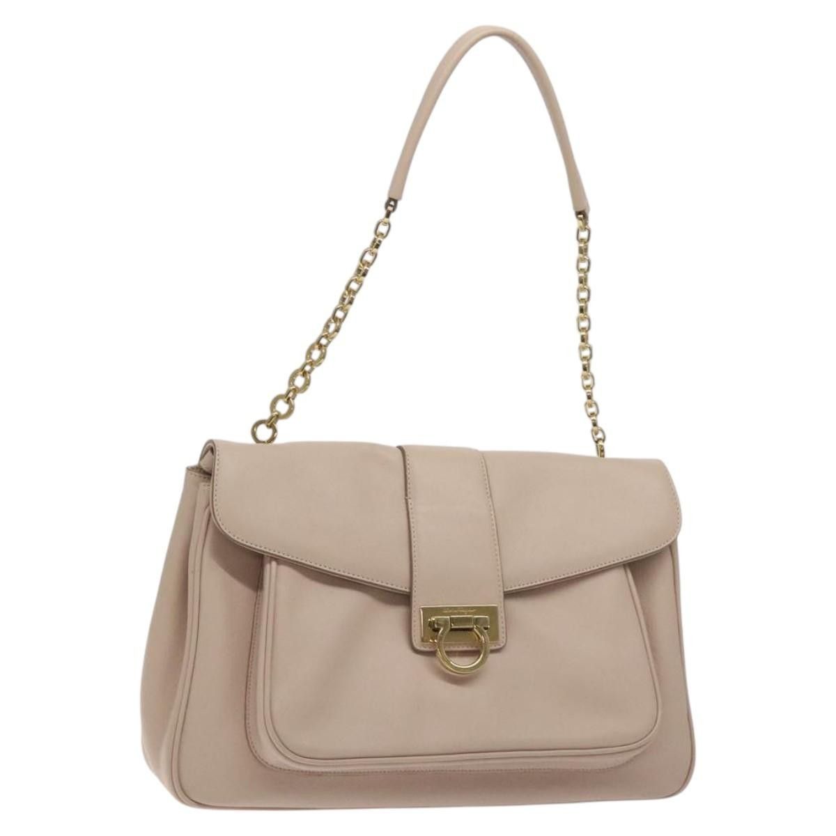 Salvatore Ferragamo Salvatore Ferragamo Gancini Shoulder Bag Leather Size ONE SIZE - 1 Thumbnail