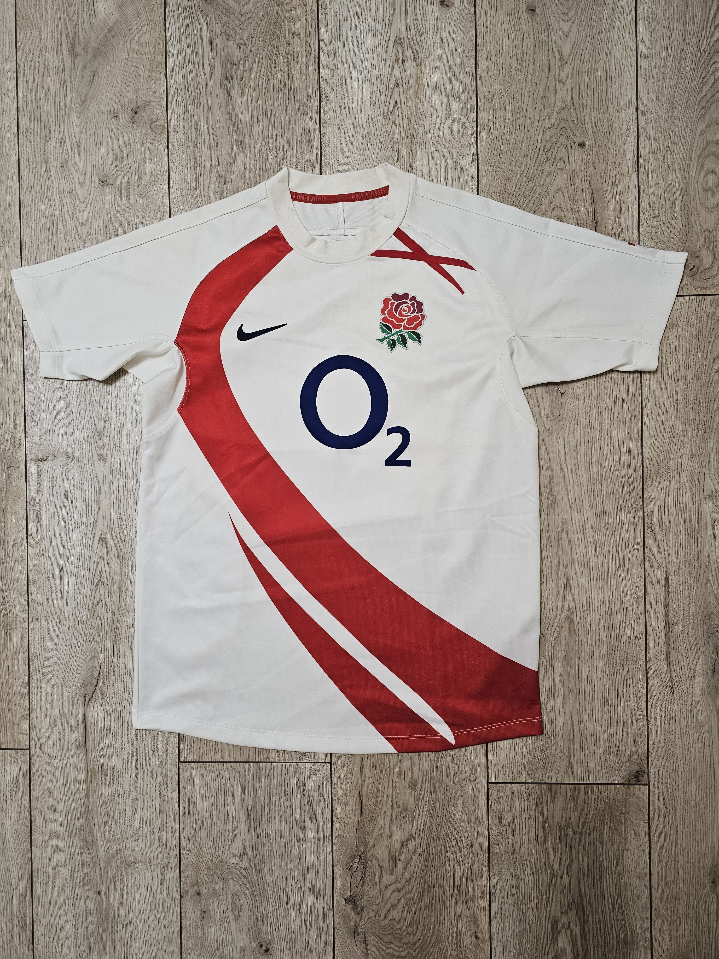 Nike ENGLAND 2008 RUGBY UNION JERSEY HOME SHIRT RUGBY JERSEY Size US S / EU 44-46 / 1 - 1 Thumbnail