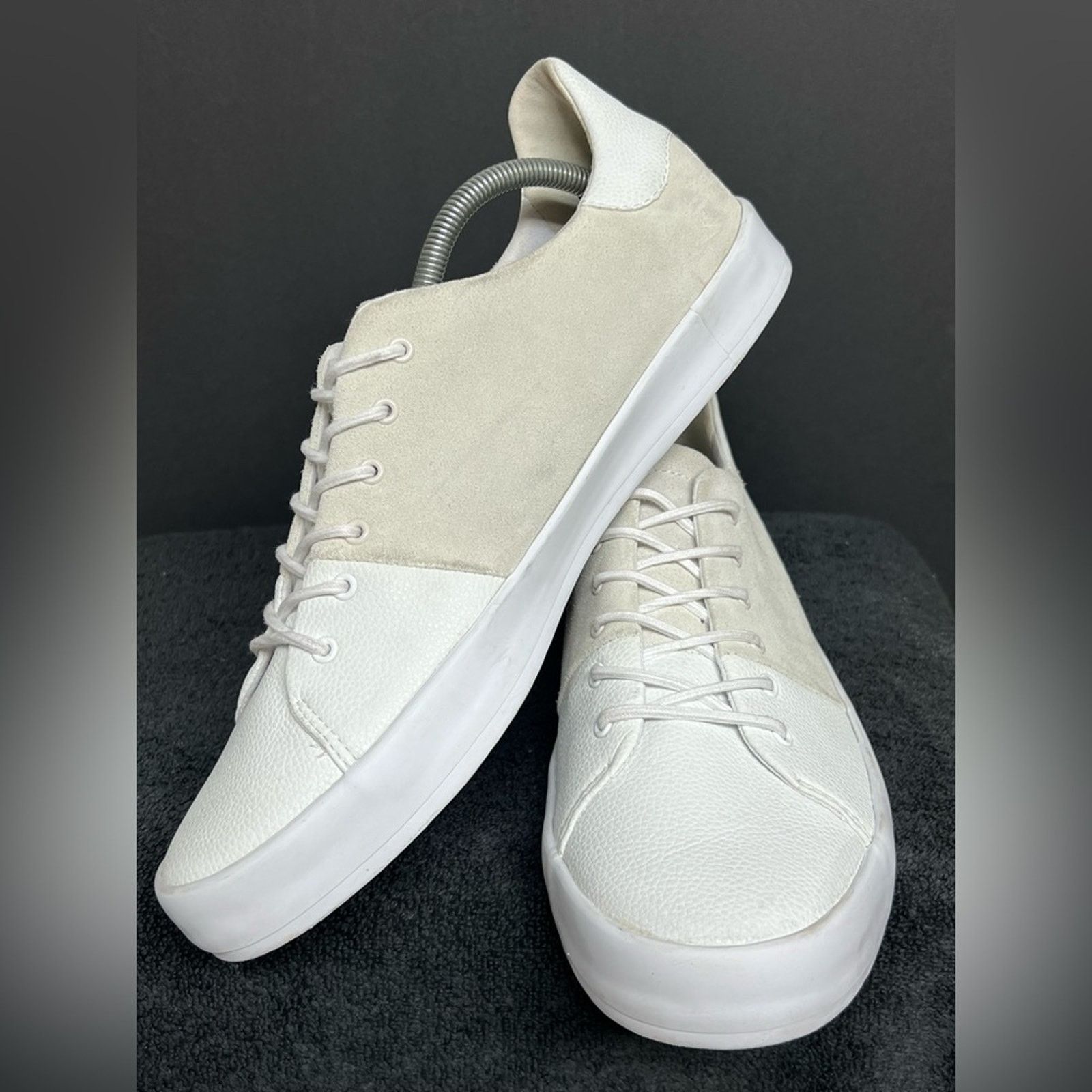Creative Recreation Creative Recreation Carda White Suede Leather Shoes SZ 11.5 Size US 11.5 / EU 44-45 - 3 Thumbnail