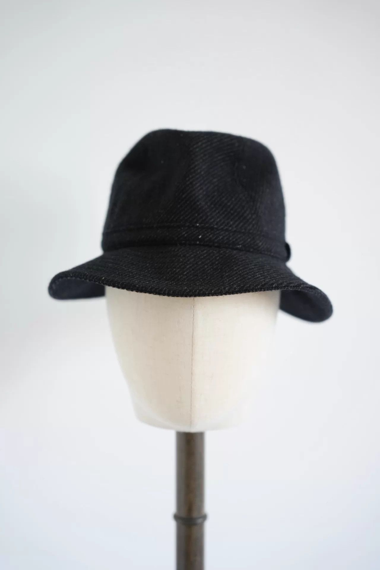Yohji Yamamoto Yohji Yamamoto 15AW Mens Black Tweed Wool Fedora Size ONE SIZE - 2 Thumbnail