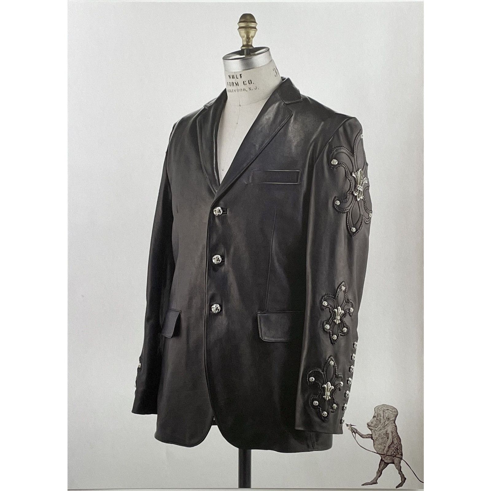 Chrome Hearts × Vintage Chrome Hearts Black jacket photo Poster framed 9x11 Size ONE SIZE - 2 Thumbnail