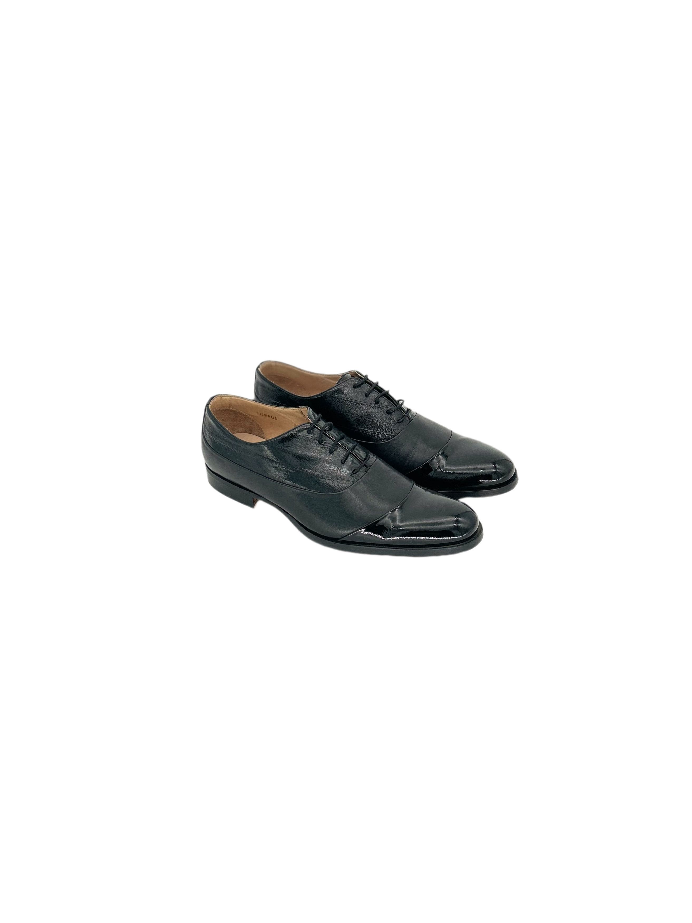 Black Fitzgerald Lace Smart Formal Shoes