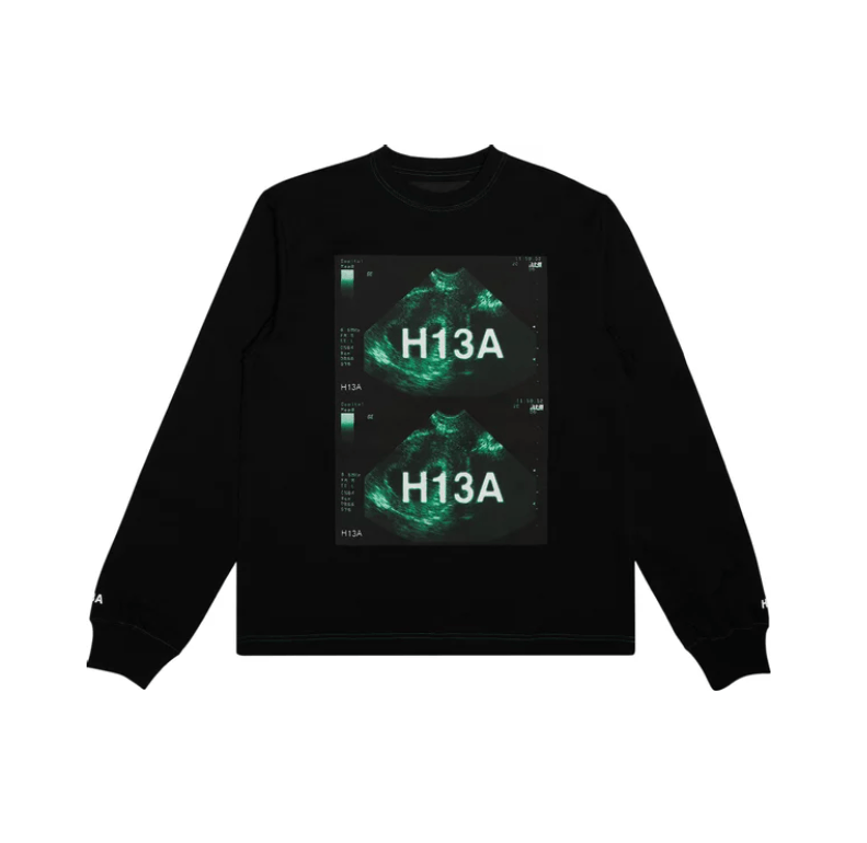 image of Hood By Air Long-Sleeve Tee in Black, Men's (Size XL)