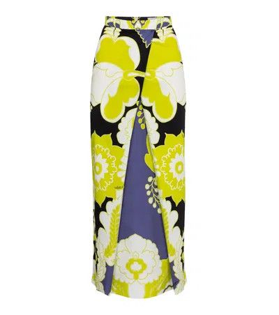 Valentino o1y0326 Midi Skirt in Multicolor Size 27" / US 4 / IT 40 - 1 Thumbnail