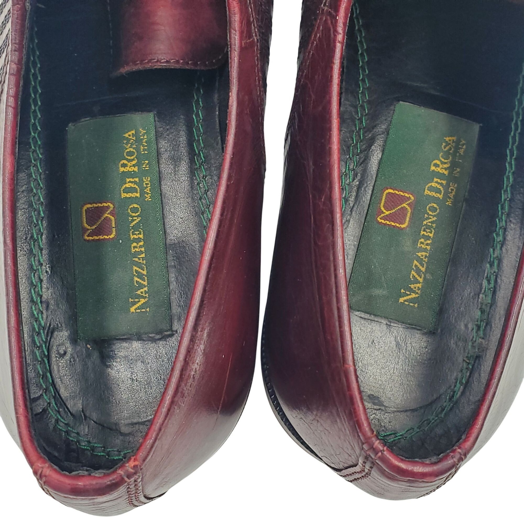 Other Italy Nazzareno Di Rosa Men's size 9 Burgundy Leather Men's Size US 9 / EU 42 - 9 Thumbnail