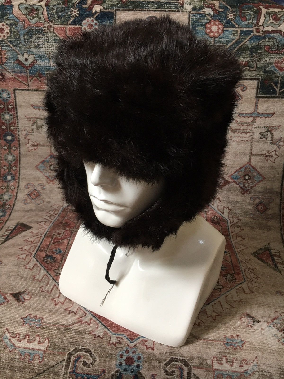 Vintage Vintage Fuzzy Fur Ushanka Hat Size ONE SIZE - 3 Thumbnail