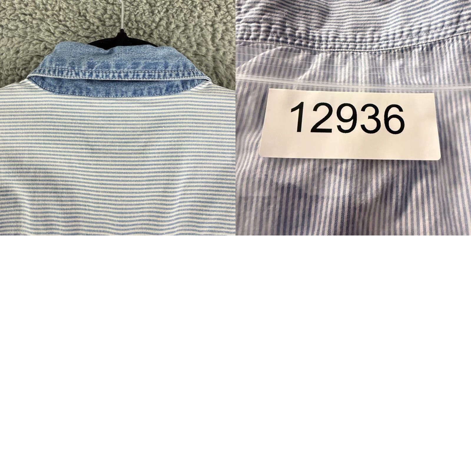 Vintage Solutions Original Button-Up Shirt Womens M Blue Fall Scarecrow Embroidered Size M / US 6-8 / IT 42-44 - 9 Thumbnail
