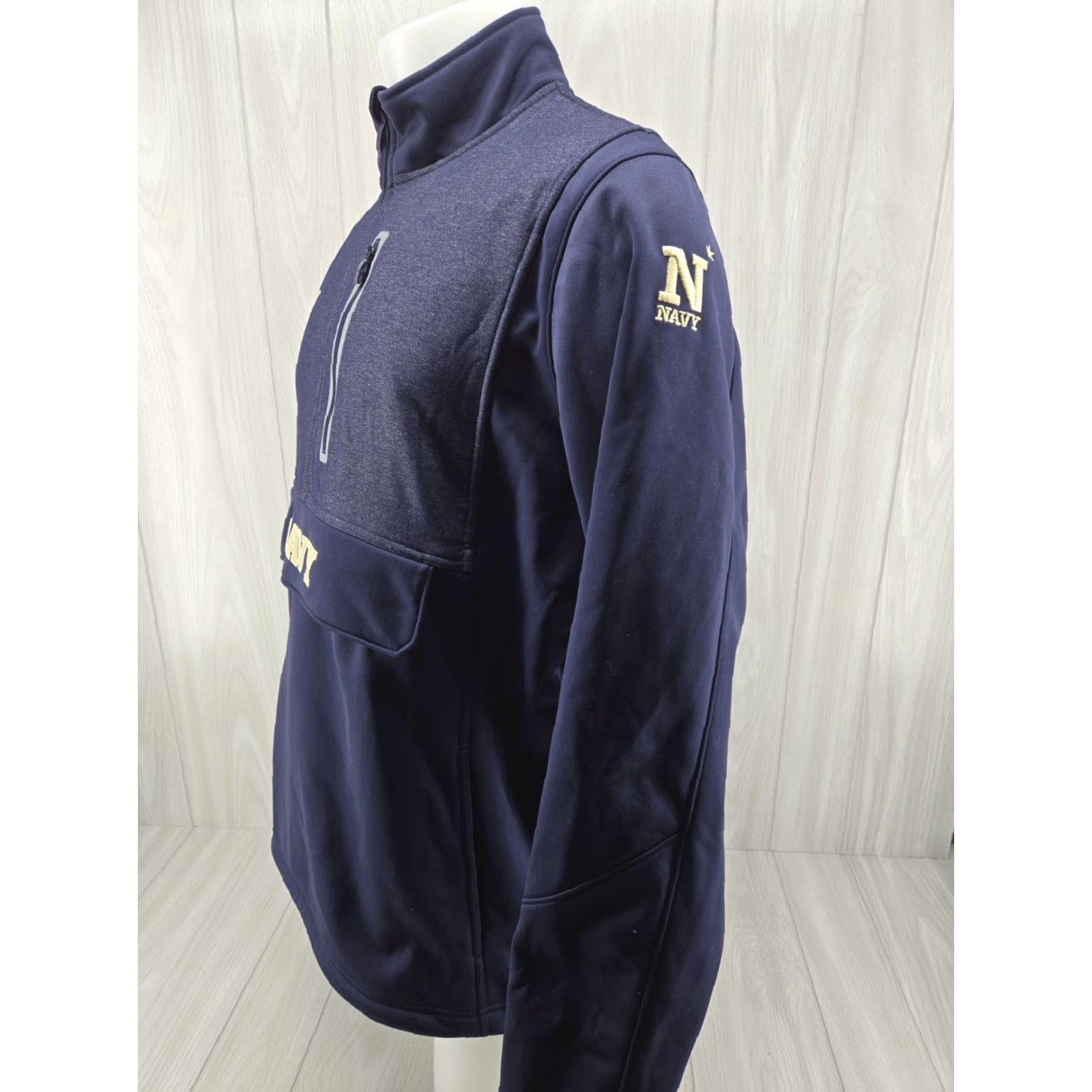 Under Armour US Navy Under Armour Mens Coldgear 1/2 Zip Pullover Jacket XL Blue Loose Size US XL / EU 56 / 4 - 4 Thumbnail