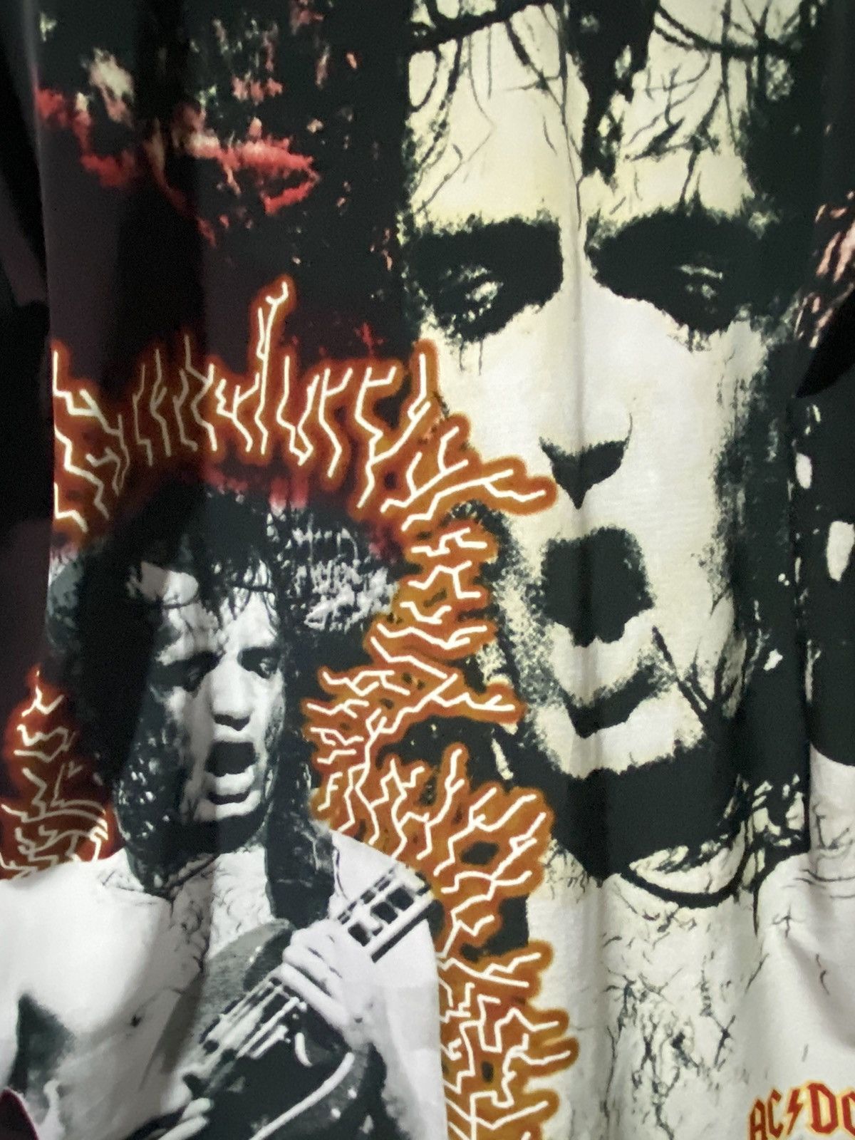 AC/DC VINTAGE AC/DC ANGUS YOUNG AOP BUTTON DOWN SHIRT Size US XL / EU 56 / 4 - 6 Thumbnail