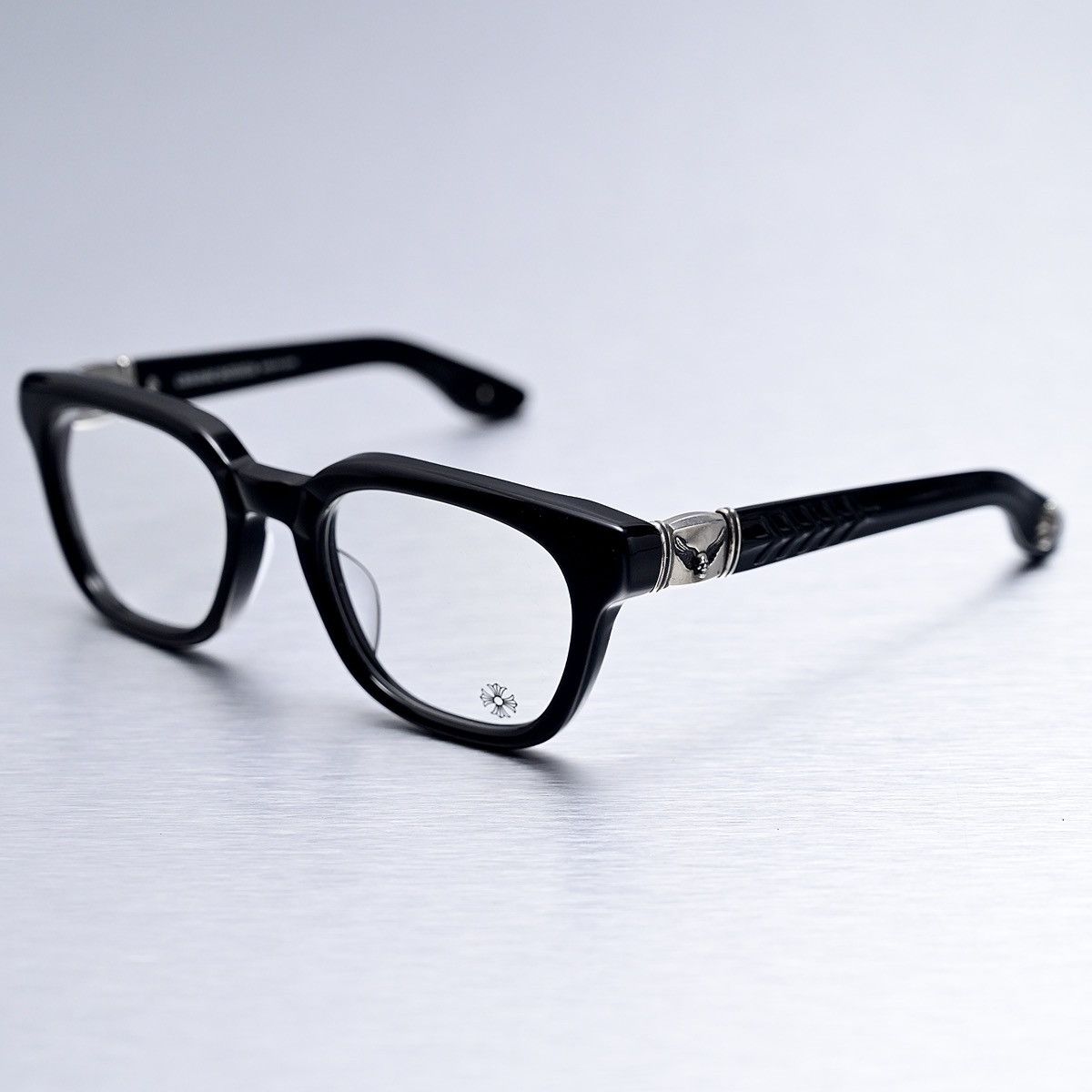 Chrome Hearts CHROME HEARTS WELL HELL YEAH BLACK GLASSES Size ONE SIZE - 2 Thumbnail