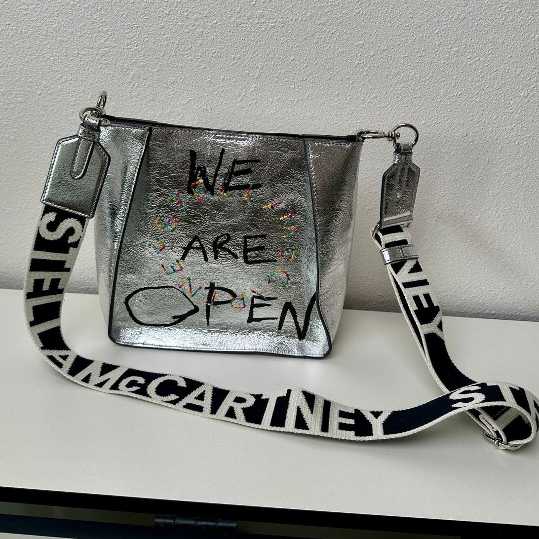 Stella McCartney NWT Stella McCartney Stonewall Mini Crossbody Bag – Silver Size ONE SIZE - 15 Thumbnail