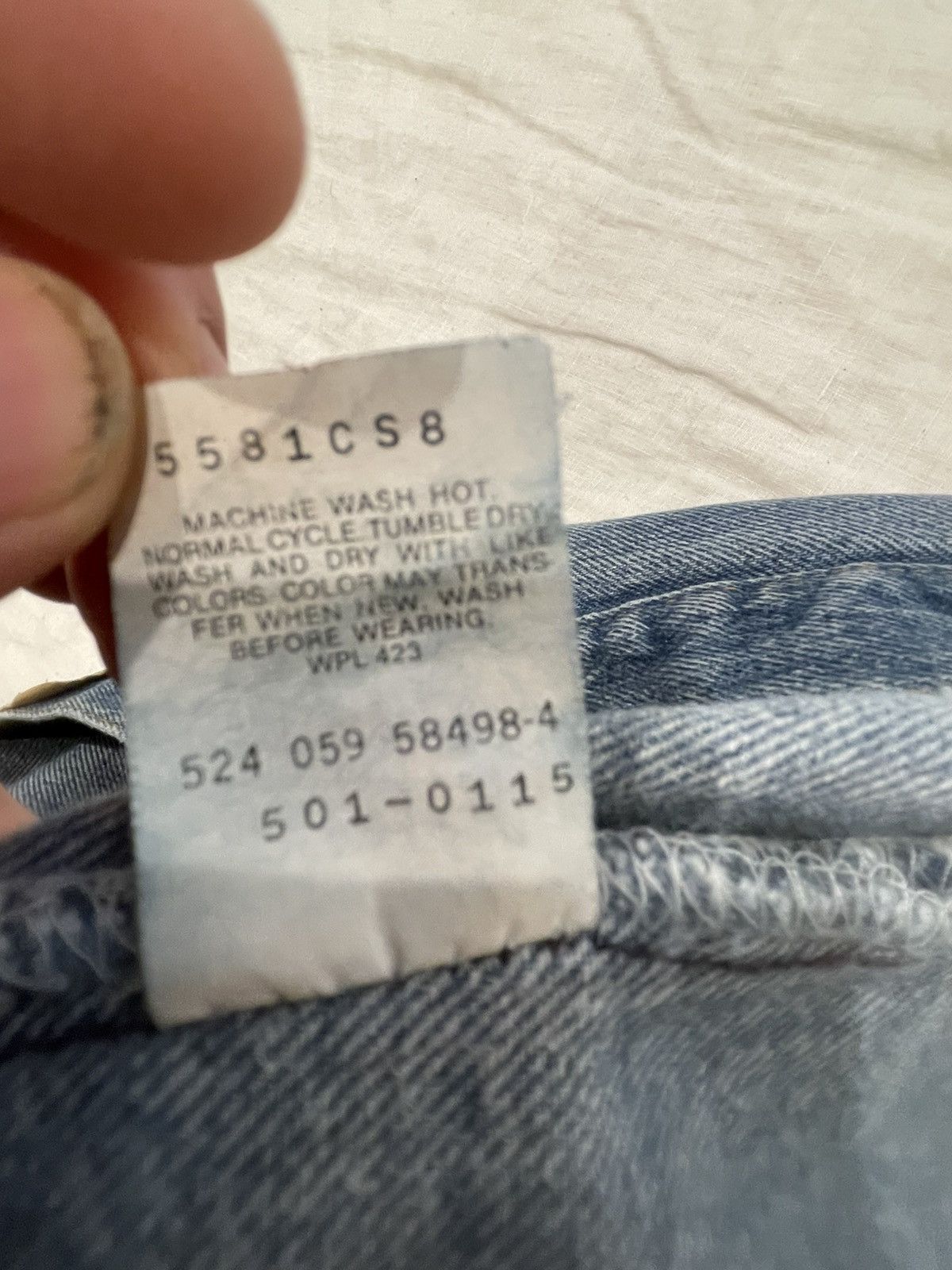 Levi's Vintage Clothing • 1989 LEVIS 501• Size US 36 / EU 52 - 9 Thumbnail