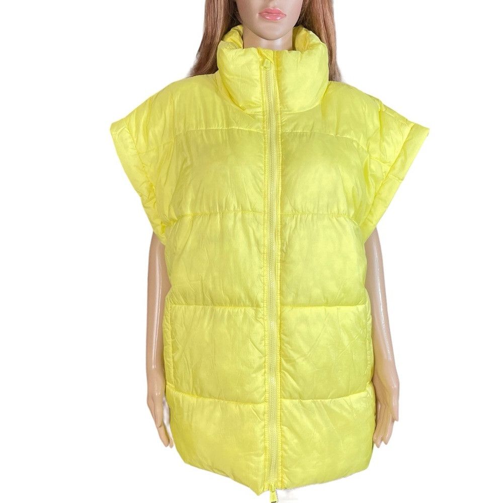 Free People NWT New $148 Free People In A Bubble Yellow Puffer Vest Siz Size M / US 6-8 / IT 42-44 - 2 Thumbnail