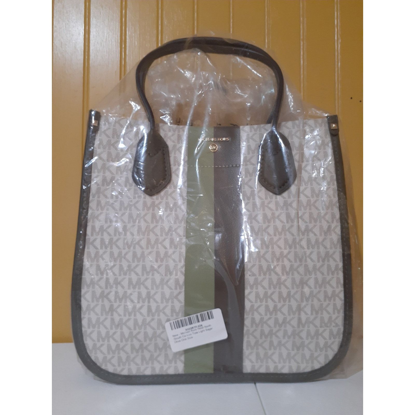 Michael Kors Michael Kors Heidi North/South Canvas Tote Olive Handbag Size ONE SIZE - 2 Thumbnail
