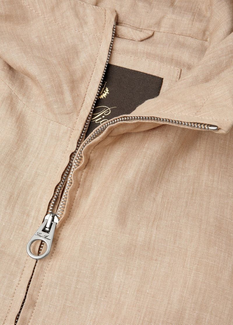 Loro Piana o1w1db10226 FAP0615 Dennis Blouson Jacket in Beige Size US L / EU 52-54 / 3 - 8 Thumbnail