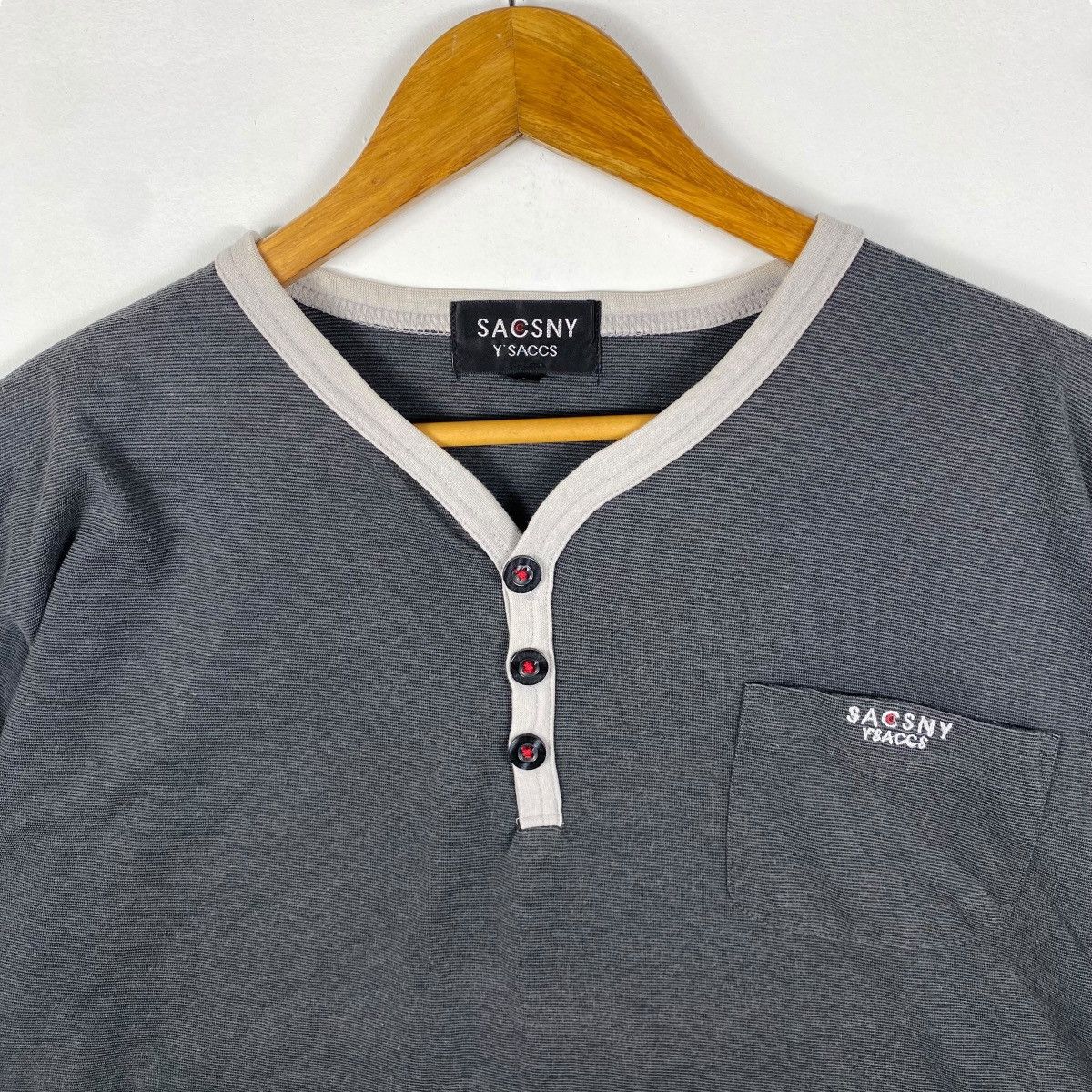Yohji Yamamoto SACSNY Y'SACCS By Yohji Yamamoto Small Logo Faded Tee Shirt Size US L / EU 52-54 / 3 - 2 Thumbnail