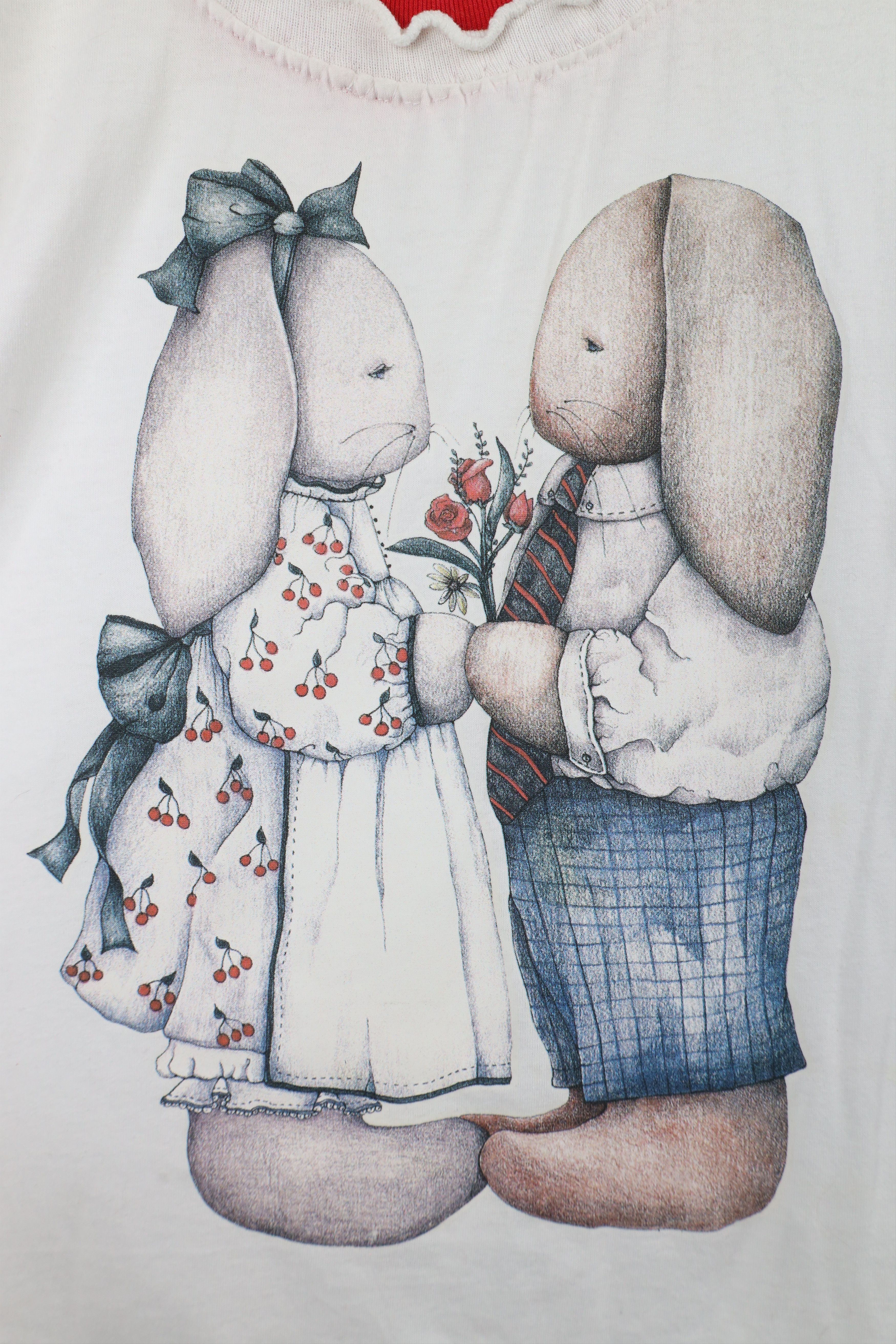Vintage Vintage 90s Couple Bunny Rabbits Long Sleeve T-Shirt USA Size XL / US 12-14 / IT 48-50 - 4 Thumbnail