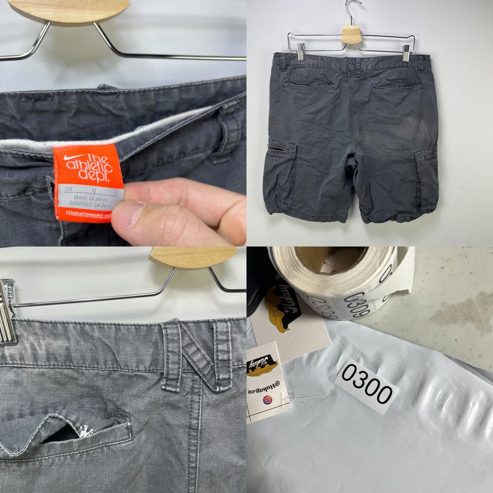 Nike Vintage Nike Y2K Swoosh Shorts 34 Size US 34 / EU 50 - 8 Thumbnail