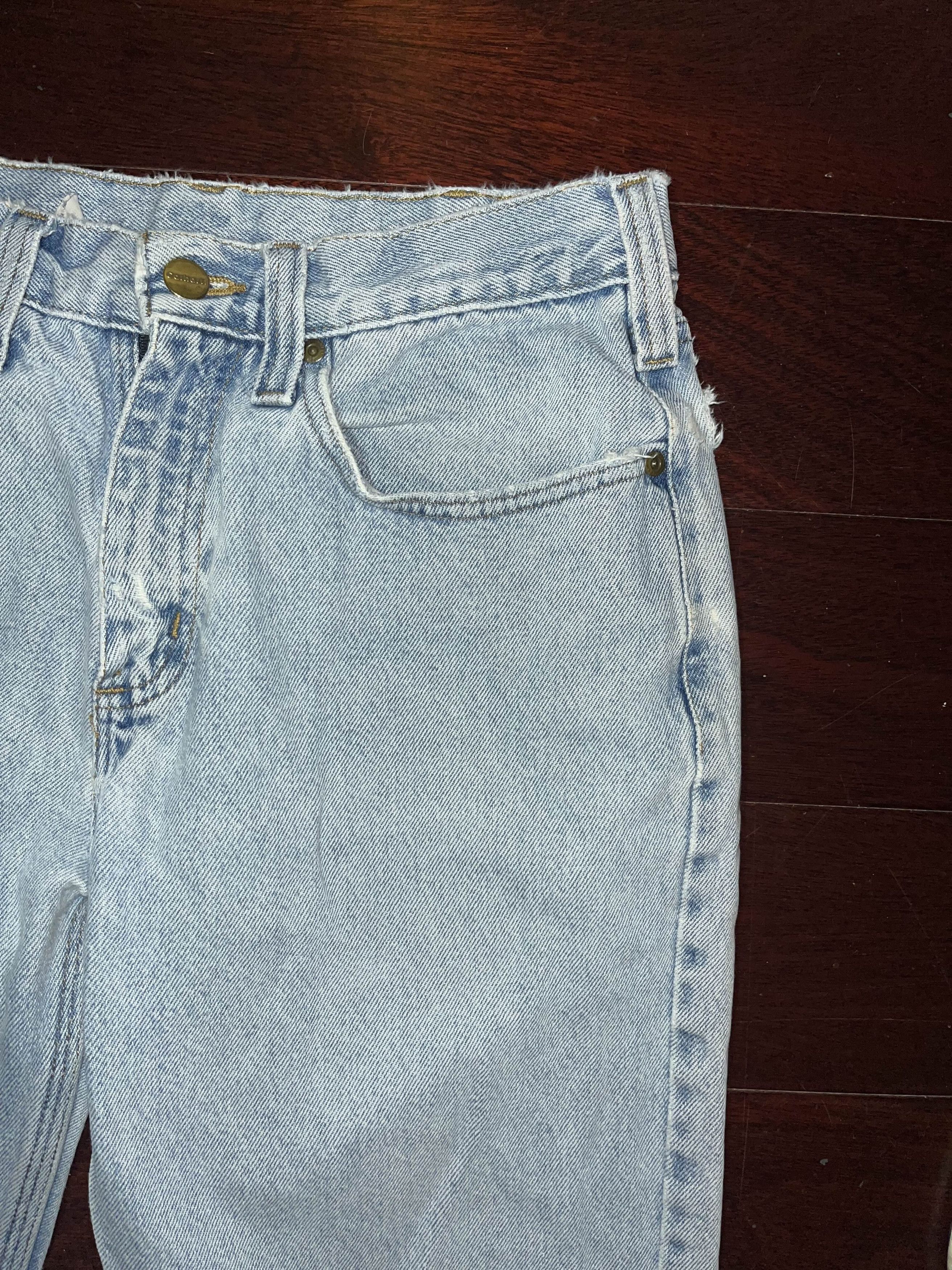 Carhartt × Vintage CARHARTT Light Wash Distressed Denim Size US 31 - 6 Thumbnail