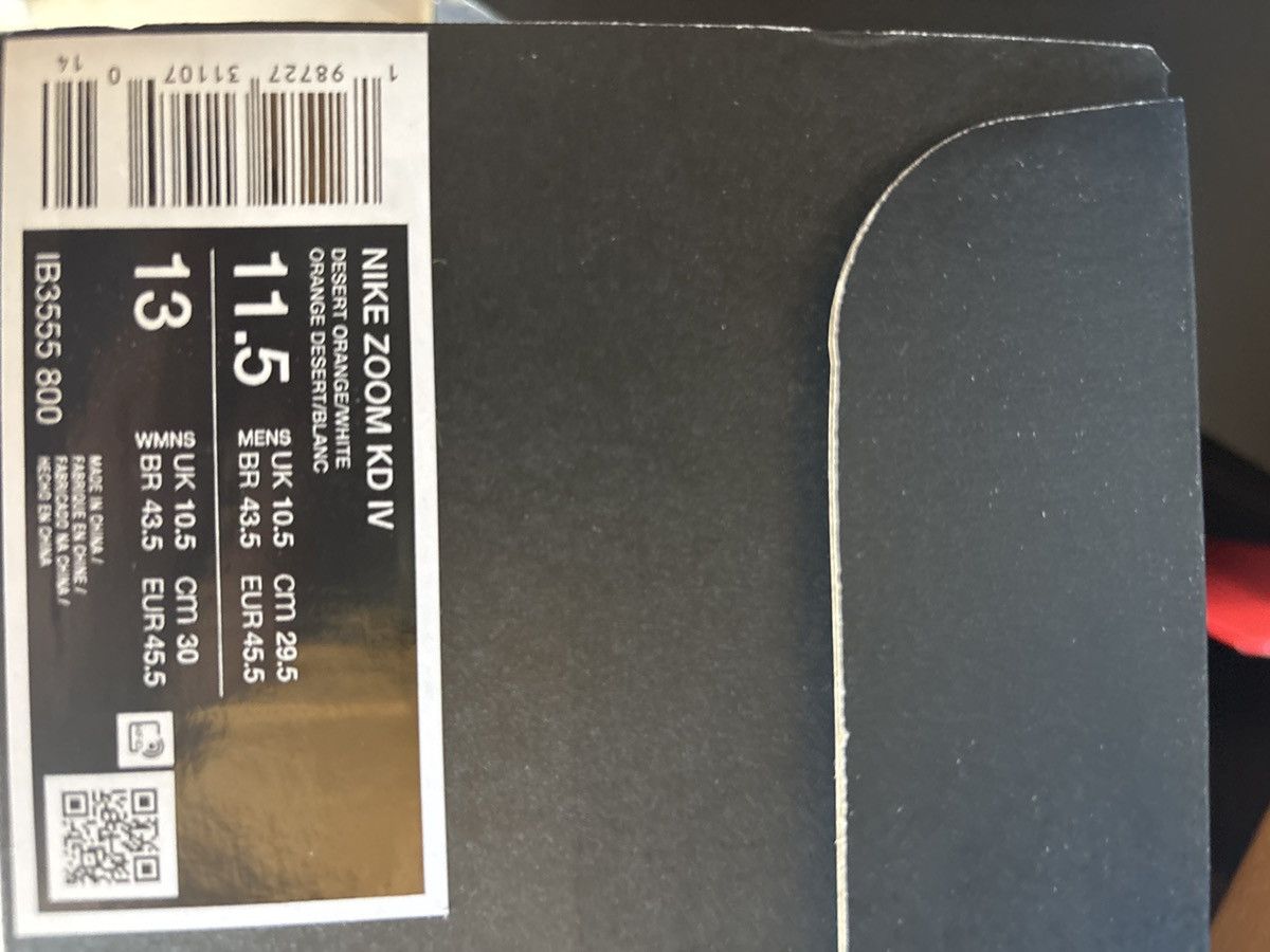 Nike Nike KD 4 Texas Longhorns Size 11.5 Mens Size US 11.5 / EU 44-45 - 6 Thumbnail